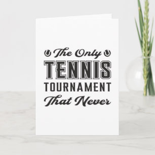 Tarjeta Tenis Match Racket Court Funny Gift Idea