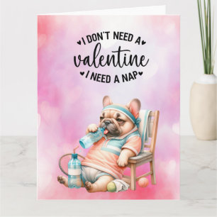 Tarjeta TENIS No necesito un Día de San Valentín 