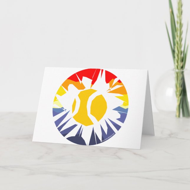 Tarjeta Tenis Rompiendo la Pared (Anverso)