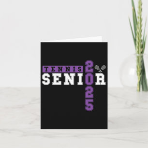 Tarjeta Tenis Senior Night Tennis Senior Graduation 2025