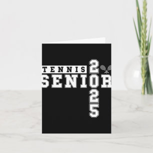 Tarjeta Tenis Senior Night Tennis Senior Graduation 2025