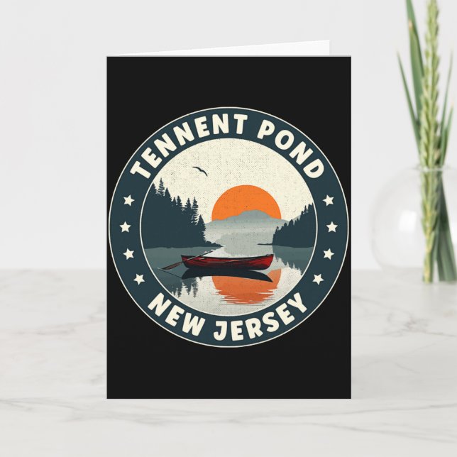 Tarjeta Tennent Nd New Jersey Sunset T Shirt  (Anverso)