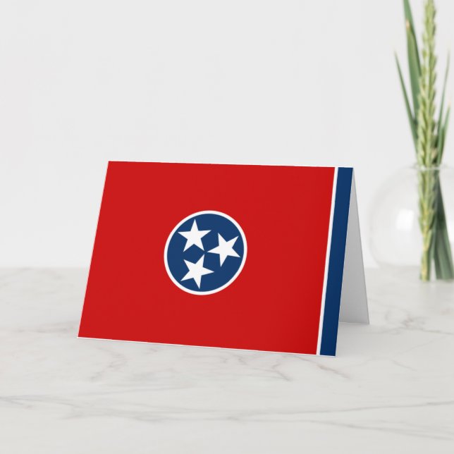 Tarjeta Tennessean Flag, Flag of Tennessee (Anverso)