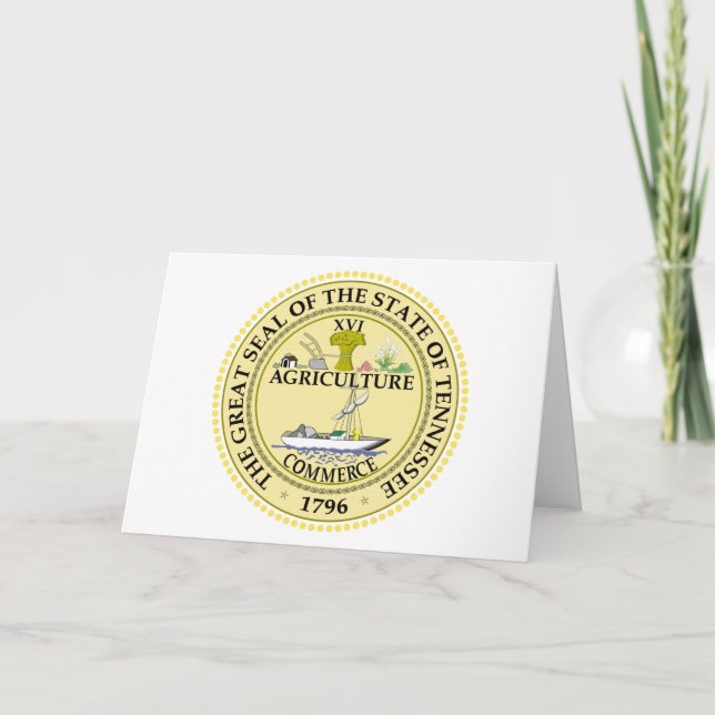 Tarjeta Tennessean Seal, Seal of Tennessee (Anverso)