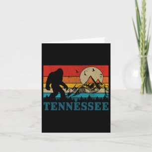 Tarjeta Tennessee Bigfoot Vintage Mountain Nashville Hiki