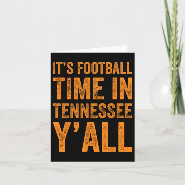 Tarjeta Tennessee: Fútbol es momento de tennessee (Anverso)