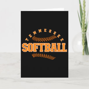 Tarjeta Tennessee Softll Vintage Hombres Niños Equipo Retr