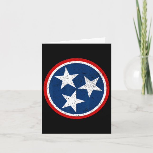 Tarjeta Tennessee Volunteer State - Tristar Fla angustiado (Anverso)