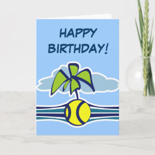 Tarjeta Tennis Birthday Card