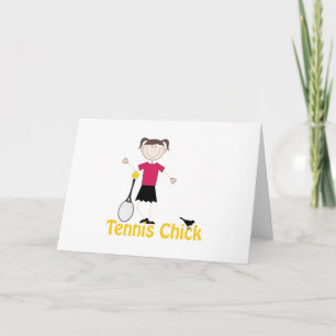 Tarjeta Tennis Chick