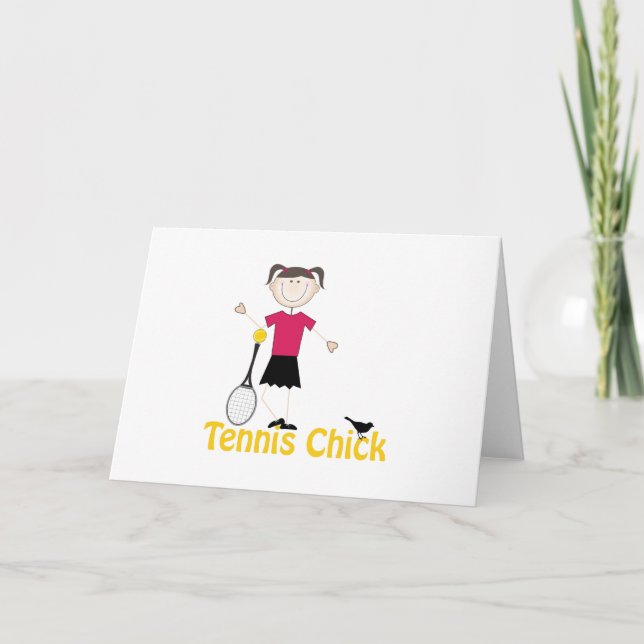 Tarjeta Tennis Chick (Anverso)