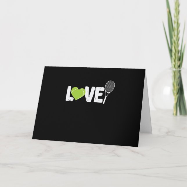Tarjeta Tennis "Love" Tennisschläger (Anverso)