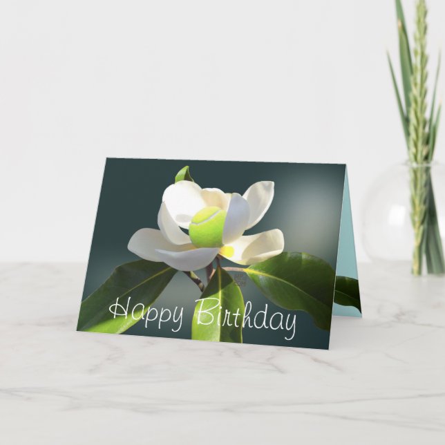 Tarjeta Tennis Magnolia Feliz cumpleaños (Anverso)