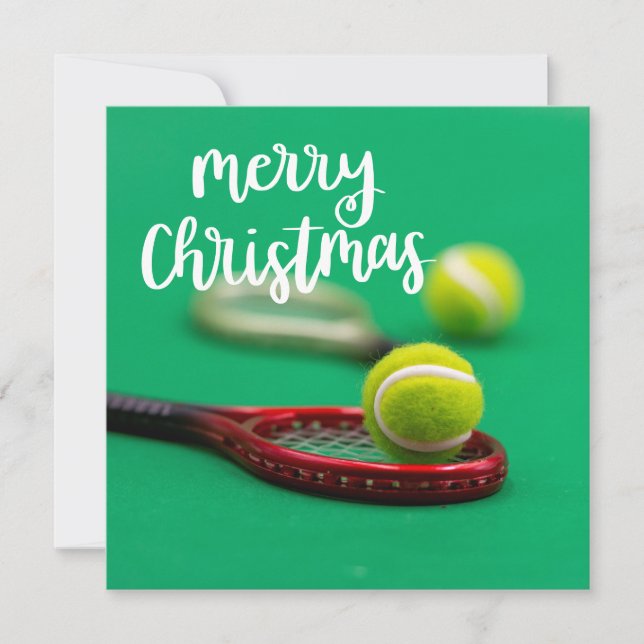 Tarjeta Tennis Merry Christmas Card (Anverso)