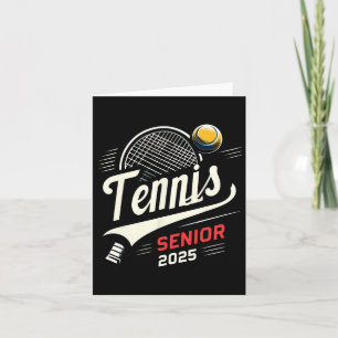 Tarjeta Tennis Senior 2025 Graduación Cl De 2025 Graduado