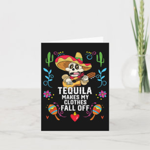 Tarjeta Tequila Hace Que Mi Ropa Caiga De Tequil Alcohólic