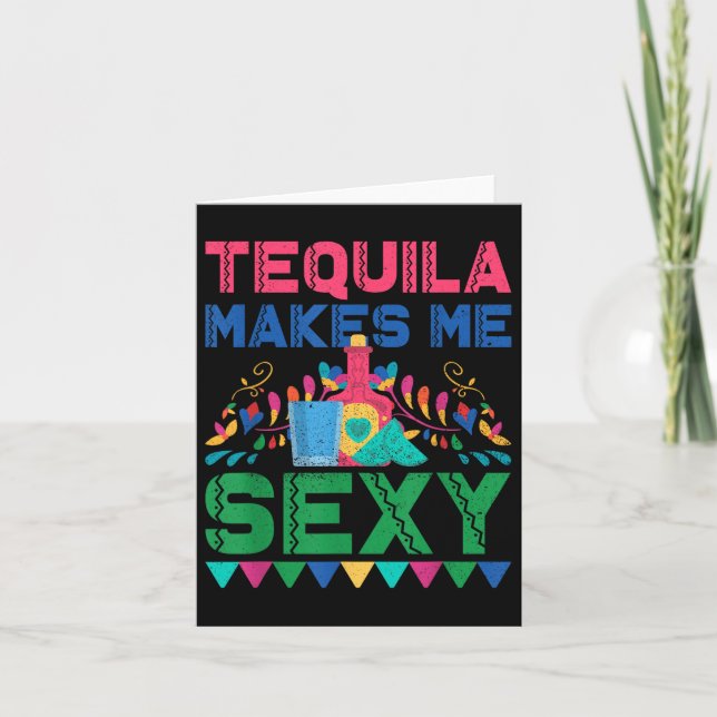 Tarjeta Tequila me hace Y - México Cinco De Mayo Fiesta (Anverso)