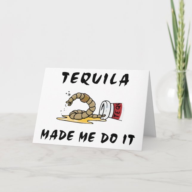 Tarjeta Tequila mexicano divertido (Anverso)