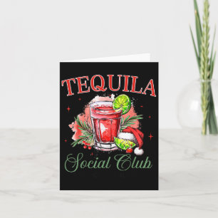 Tarjeta Tequila Social Club Tequila Tail Club Bebiendo Nav