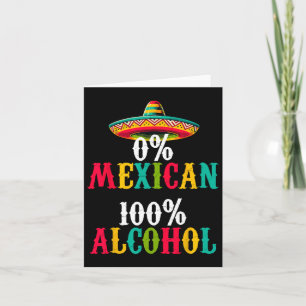 Tarjeta Tequila Sombrero Cinco De Tequila Mexicana