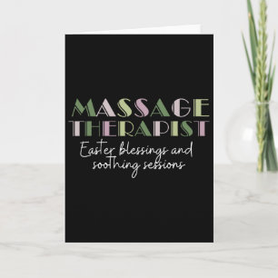 Tarjeta Terapeuta de Mago de Pascua Mago Lindo Conejo Feli