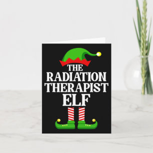 Tarjeta Terapeuta de Radioterapia Familia de Elfos Grupo d
