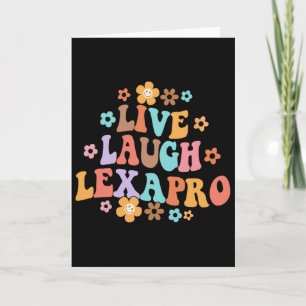 Tarjeta Terapeuta de salud mental divertido Lexapro Vive R