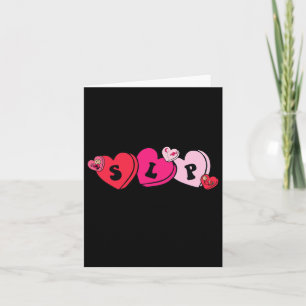 Tarjeta Terapeuta del habla día de San Valentín 