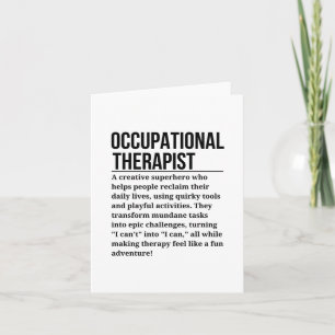 Tarjeta Terapeuta ocupacional