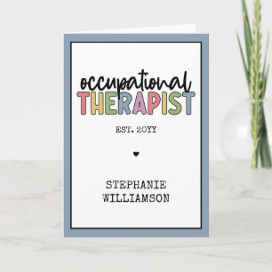 Tarjeta Terapeuta Ocupacional Personalizado TO