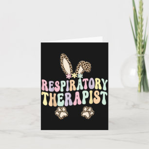 Tarjeta Terapeuta Respiratorio Pascua Rt Enfermera Huevos