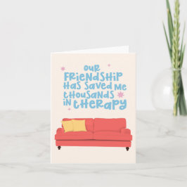 Tarjeta Terapia de amistad