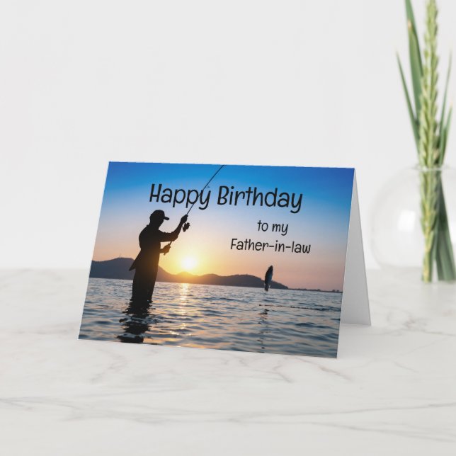 Tarjeta Terapia de la pesca de cumpleaños (Anverso)