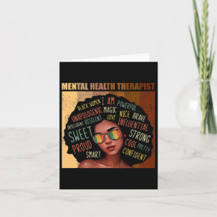 Tarjeta Terapia de la salud afromujeres Mes de historia ne