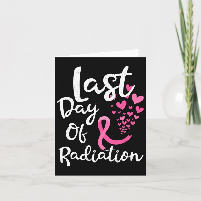 Tarjeta Terapia De Radiación De Cáncer De Mama El Último D (Anverso)