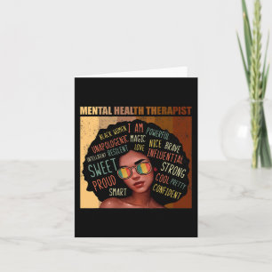 Tarjeta Terapia de salud mental Afromujeres Historia negra