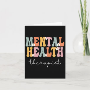 Tarjeta Terapia de Salud Mental Semana Groovy Apreciación