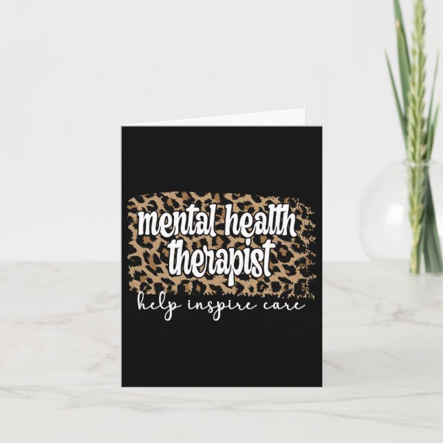 Tarjeta Terapia de Salud Mental Terapéutica (Anverso)