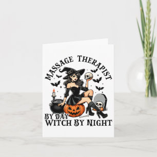 Tarjeta Terapia divertida Halloween Masaje Terapia Por Día