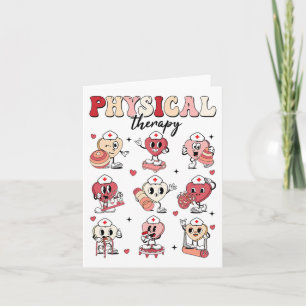 Tarjeta Terapia Física Adorable Día de San Valentín Pt Pta