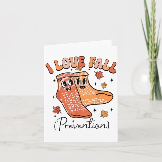 Tarjeta Terapia Física De Groovy I Fall Prevention Fall Pt (Anverso)