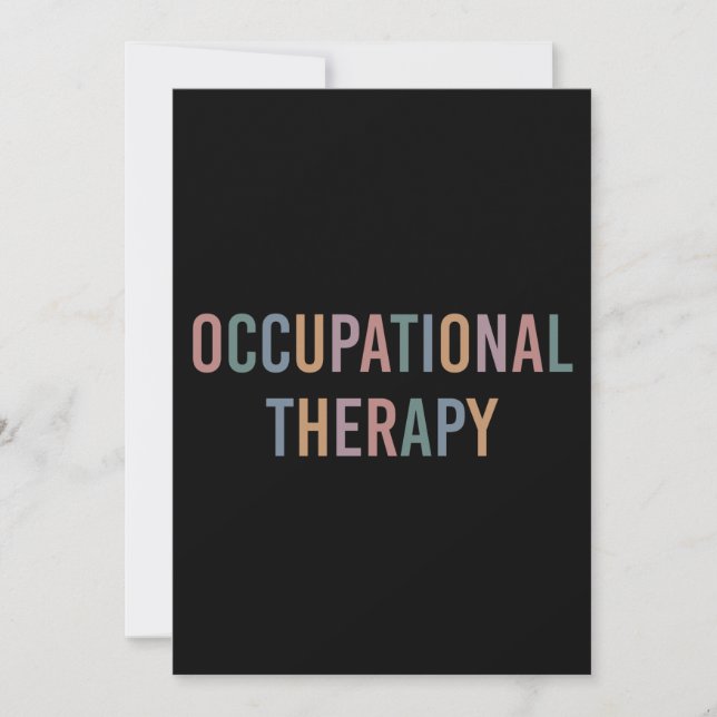 Tarjeta Terapia ocupacional al futuro (Anverso)