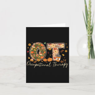 Tarjeta Terapia Ocupacional Cae Ot Ota Otumm Thanksgivi