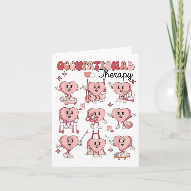 Tarjeta Terapia Ocupacional Caramelo Corazón Dulce San Val (Anverso)