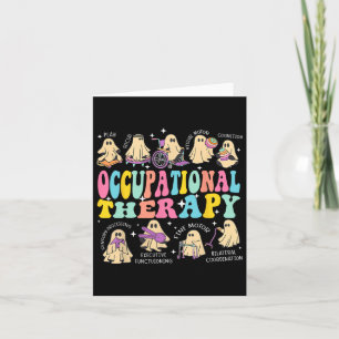 Tarjeta Terapia Ocupacional Terapia Halloween