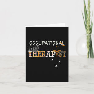 Tarjeta Terapia Ocupacional Terapia Ocupacional Halloween