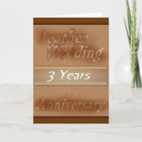 Tercer cuero del ~ del aniversario de boda
