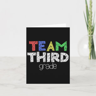 Tarjeta Tercer Grado De Equipo De Tercer Grado Pasado A La