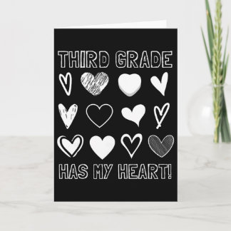 Tarjeta Tercer Grado Tiene Mi Corazón Profesor de 3er Grad
