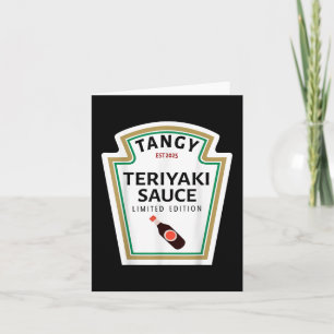 Tarjeta Teriyaki Sauce Condice Family Group Halloween Co